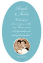 Memorable Text Oval Wedding Labels